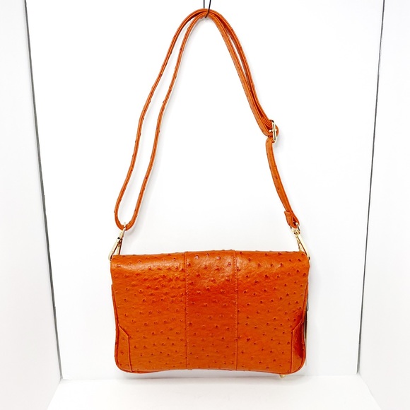 Cri de Coeur Vegan Ostrich Crossbody Bag - Picture 5 of 14
